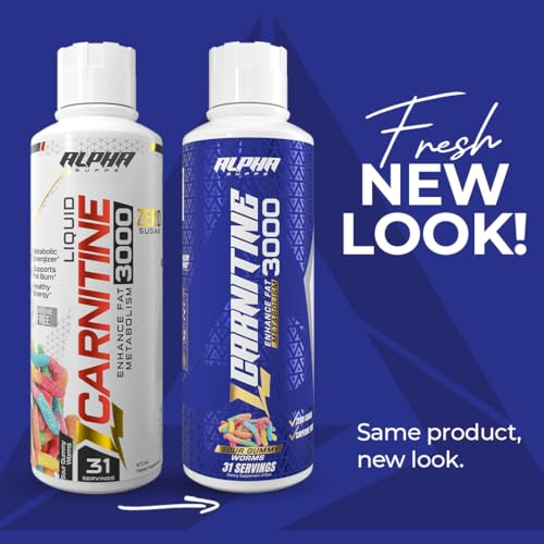 Alpha Supps Liquid L-Carnitine 3000 pour for easy pre-workout dosing