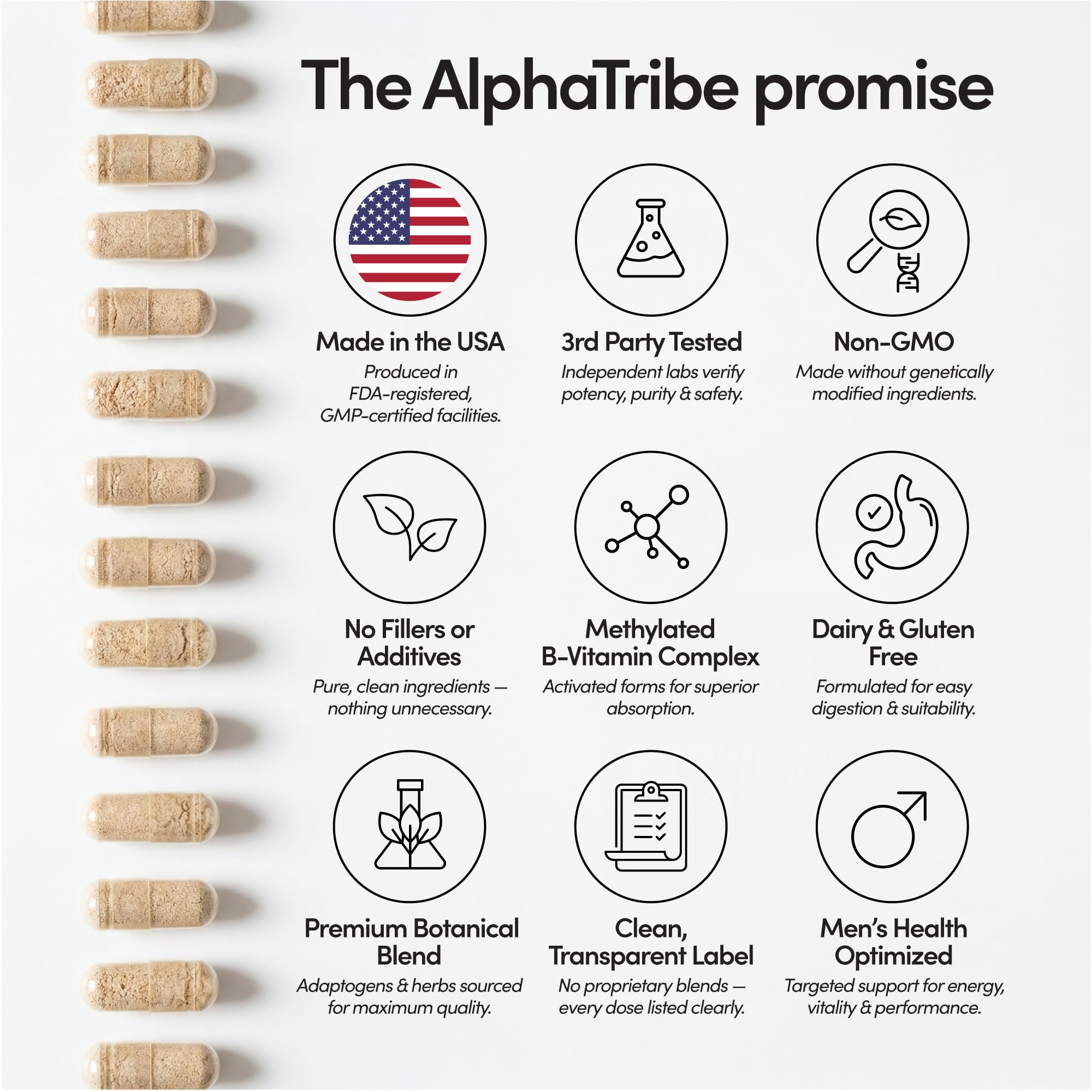 Alpha Tribe Bladderwrack ingredient highlighting mineral-rich sea nutrients.