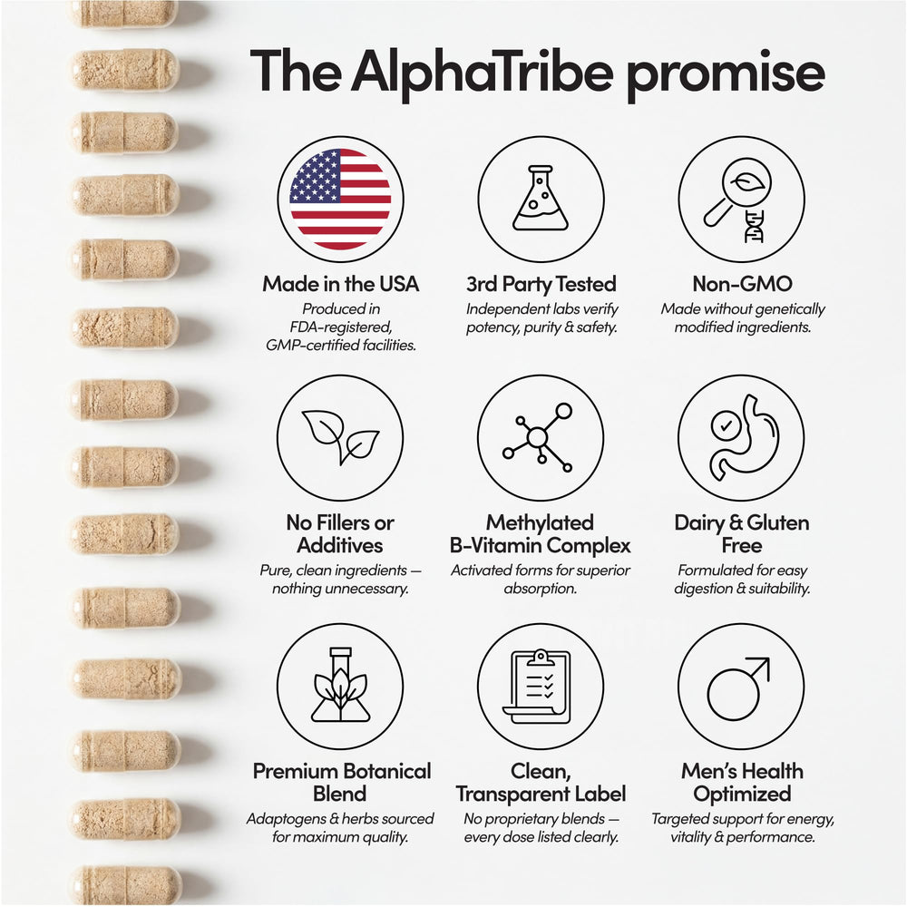 Alpha Tribe Bladderwrack ingredient highlighting mineral-rich sea nutrients.