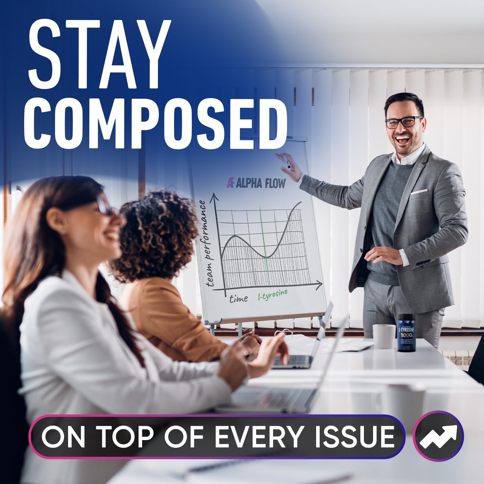 Alpha Flow 2-pack box front illustrates convenience for busy days.