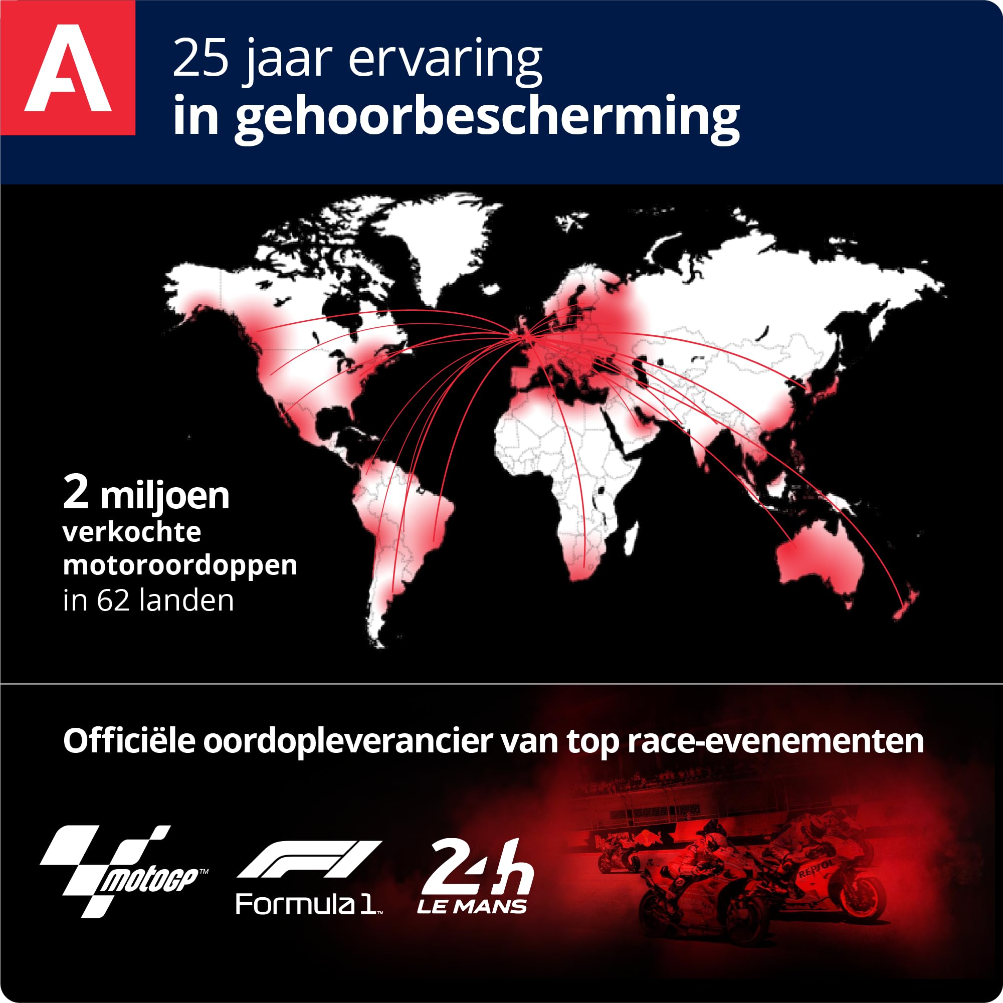 Award-winning Dutch design by Alpine supports safer, more enjoyable riding experiences.