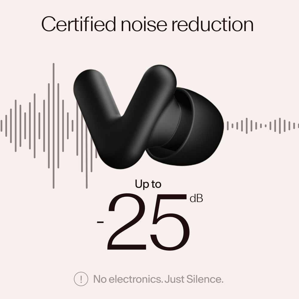 Alpine Silence earplugs offer up to 25dB reduction for calmer surroundings.
