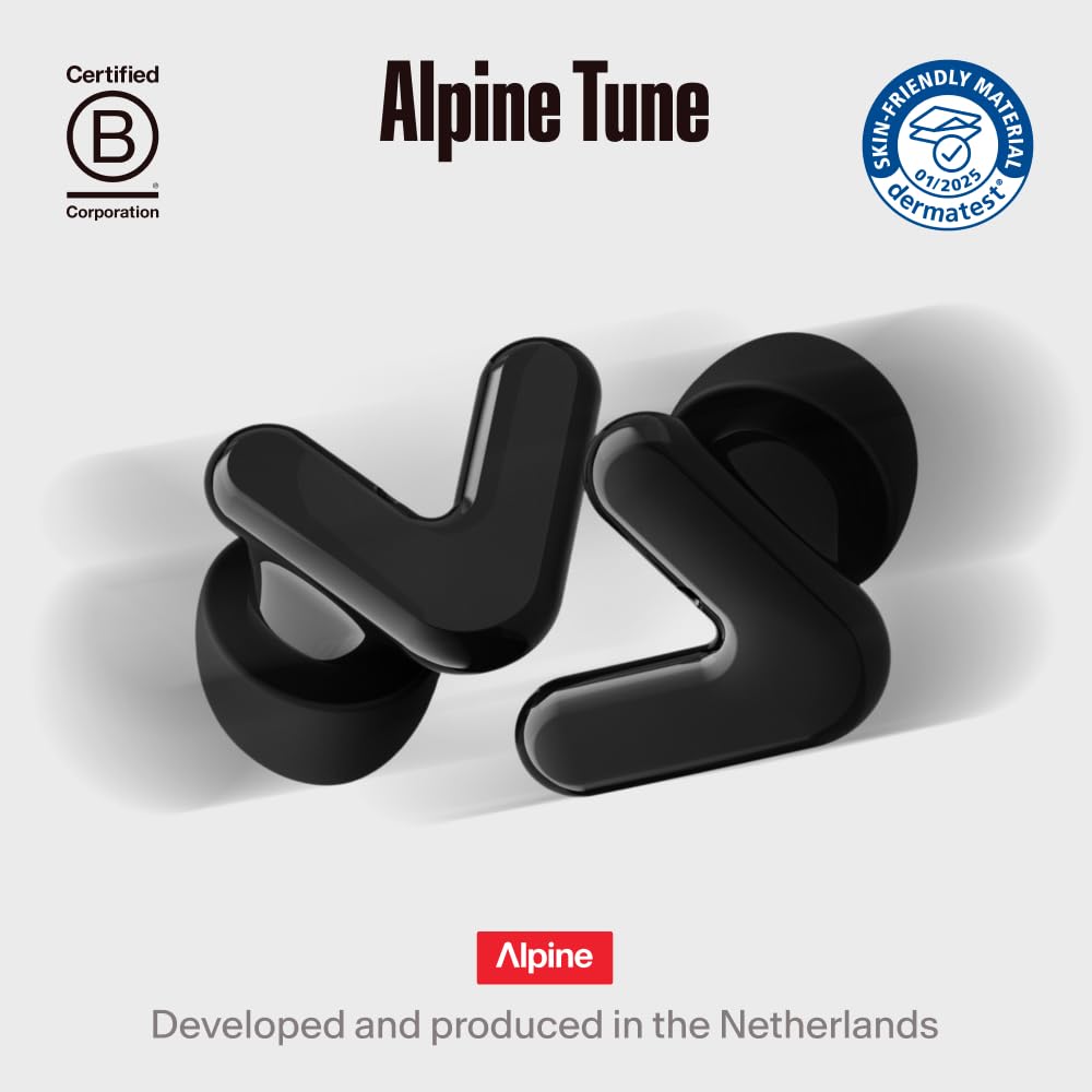 Alpine Tune Earplugs close-up finish highlights craftsmanship and materials