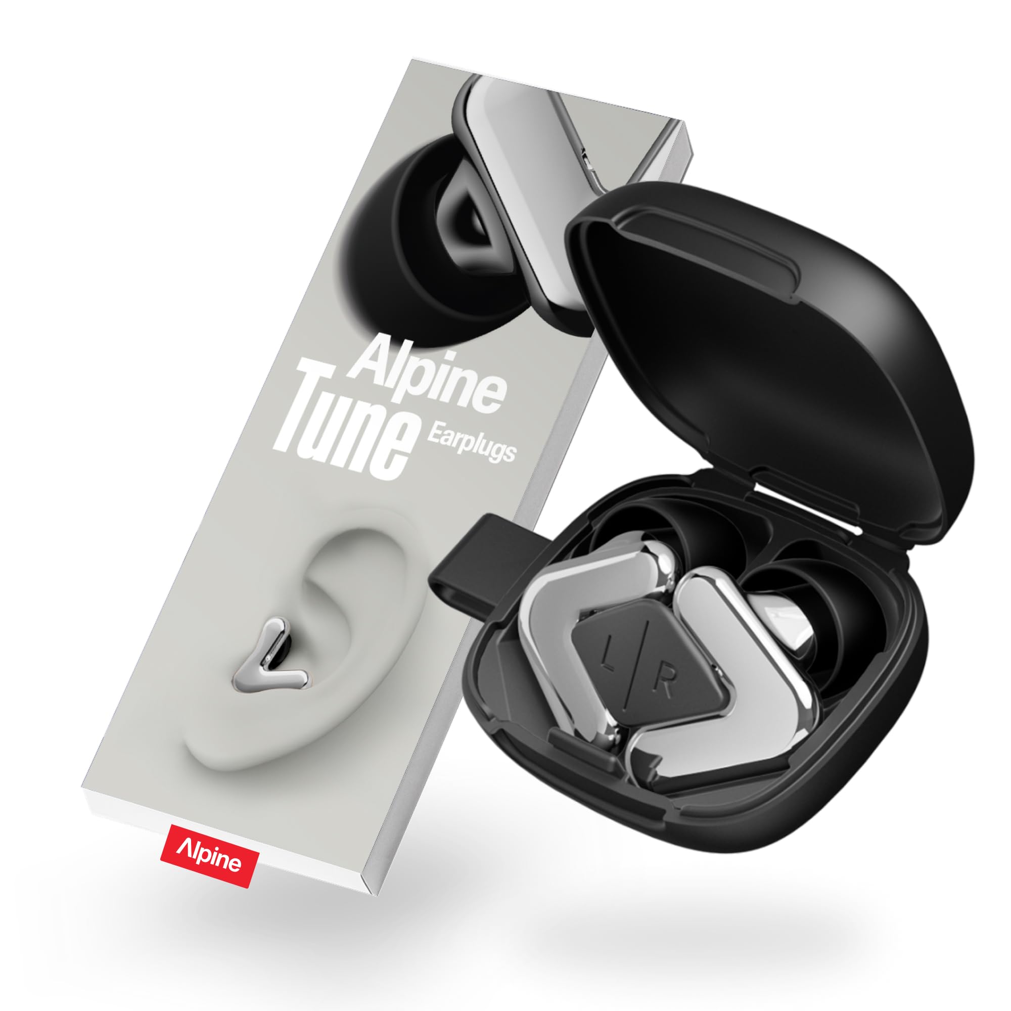 Alpine Tune Earplugs provide crystal-clear sound with 19dB protection for concerts and festivals