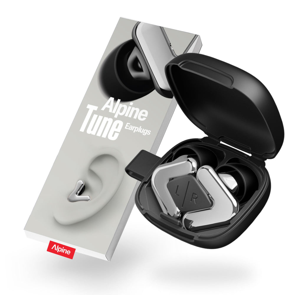 Alpine Tune Earplugs provide crystal-clear sound with 19dB protection for concerts and festivals