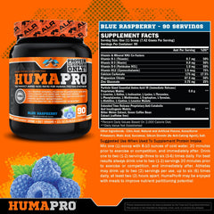 ALR Humapro blue raspberry tub with powder ready to mix