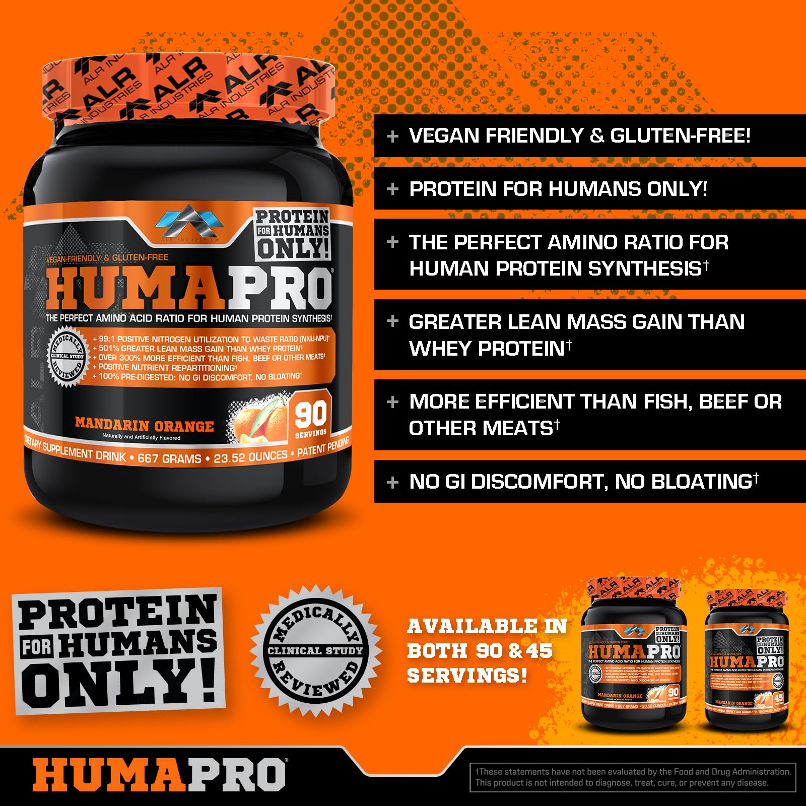 Humapro serving scoop showing precise dosing for targeted amino acid intake.