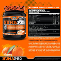 ALR Humapro Mandarin Orange shaker with mix, illustrating easy post-workout preparation.
