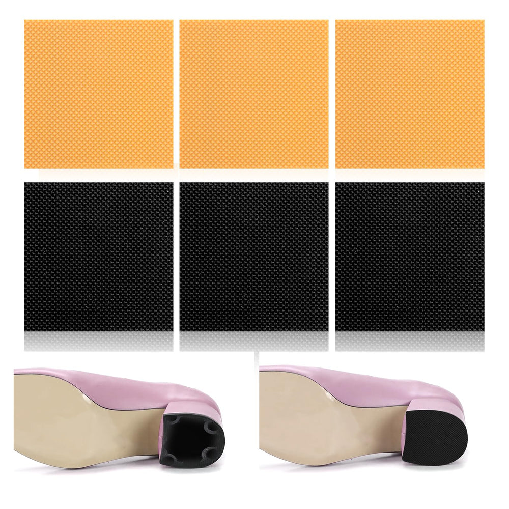Alrhso square heel pads pack six for durable heel repair on multiple shoes.