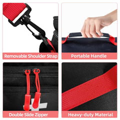 ALSLEA first aid bag bottom layer storage illustrates space for larger supplies.