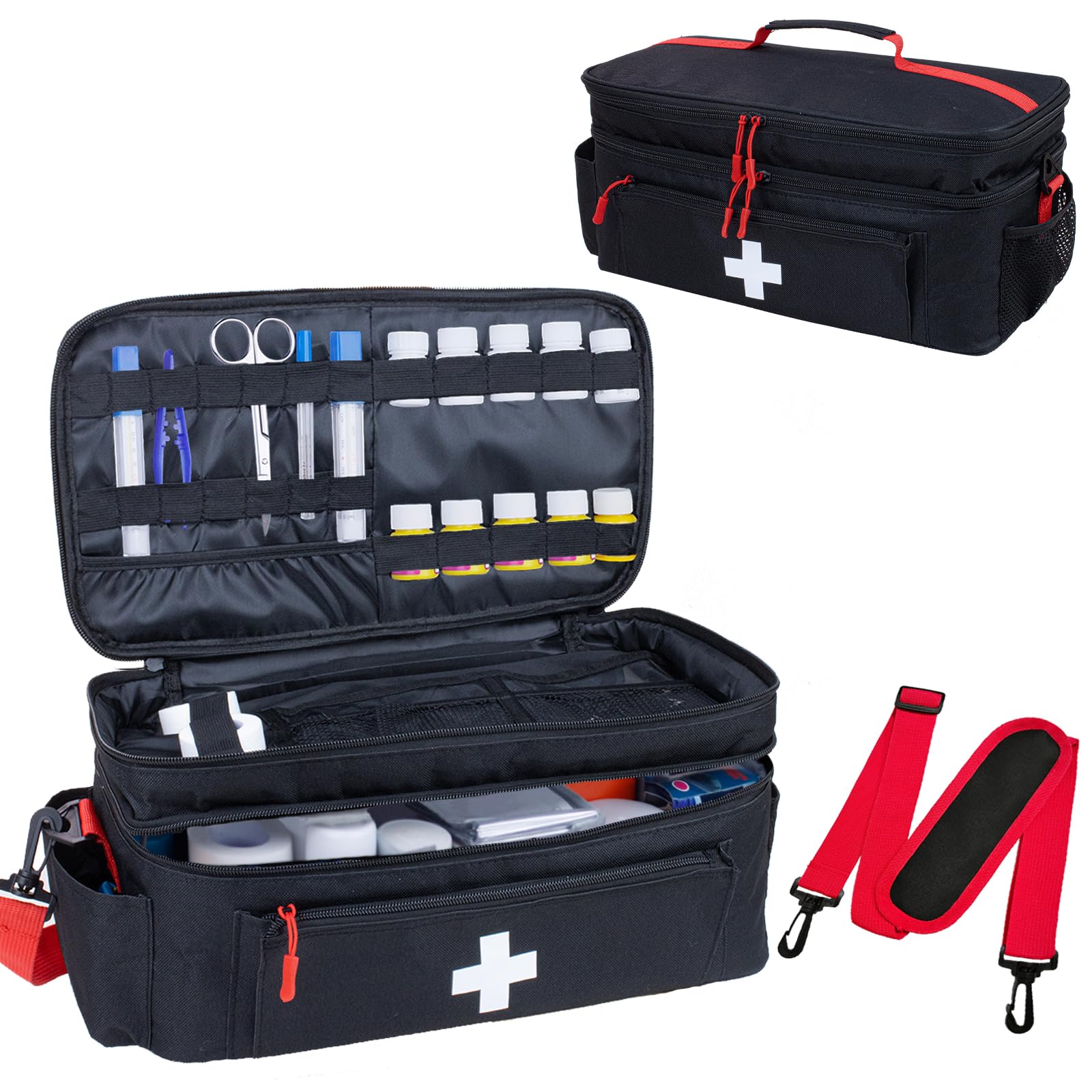 ALSLEA first aid bag exterior view shows rugged, weather-resistant construction for outdoor use.