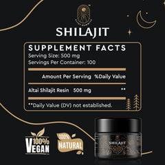 ALTAY MUMMIYO dark glass jar protecting Shilajit potency