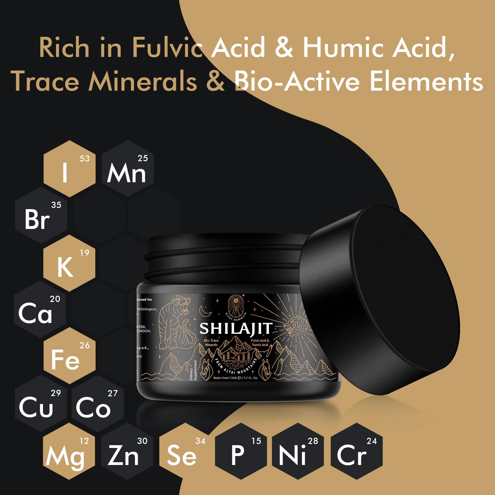 ALTAY MUMMIYO shilajit being added to tea for easy integration