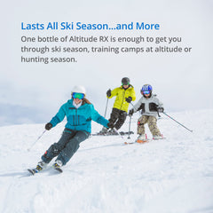 Altitude RX OxyBoost pills closeup highlights natural ingredients for endurance at altitude.
