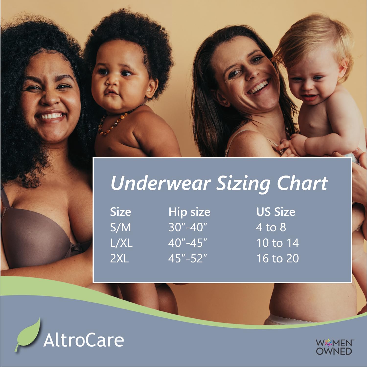 AltroCare seamless look underwear close-up showing underwear-like feel.