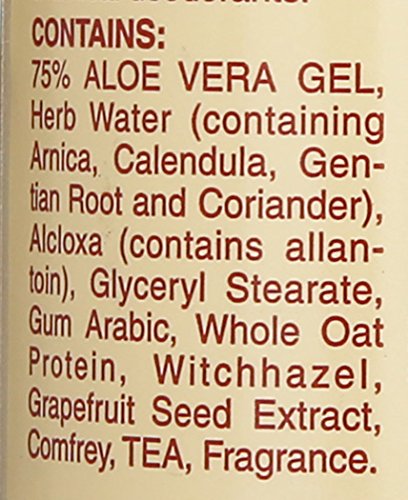Alvera deodorant label close-up highlighting natural ingredients and gentle protection
