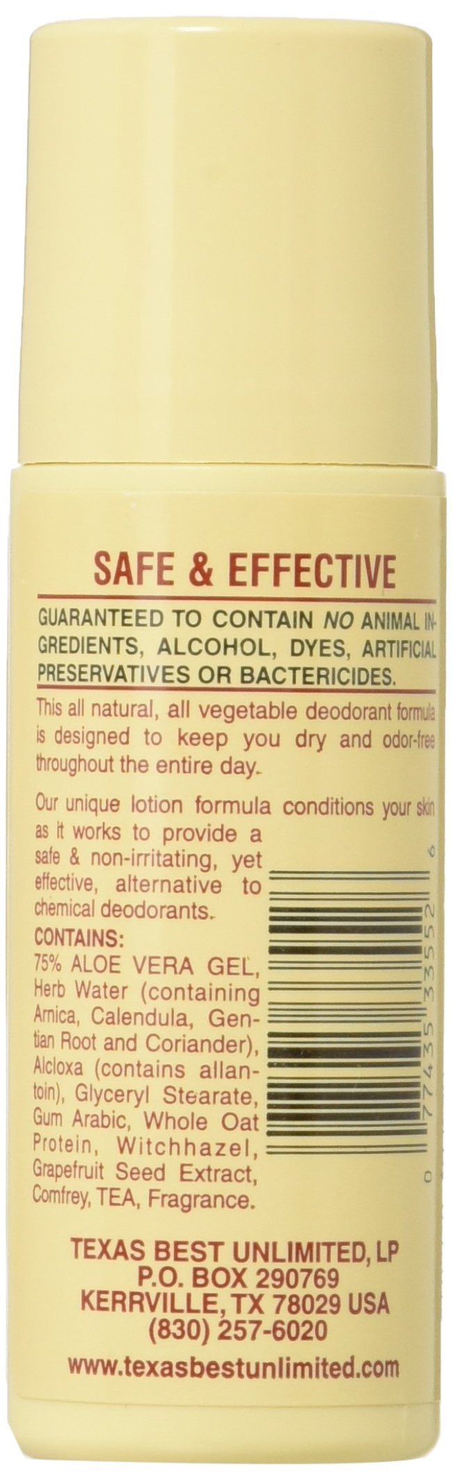 Alvera Roll-On Deodorant Aloe and Almonds applicator in use