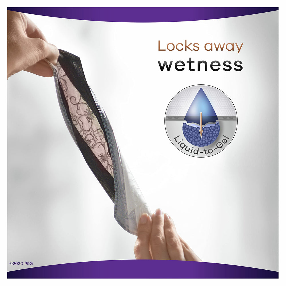 Always Discreet Boutique pads leak guards help prevent leaks during activities.