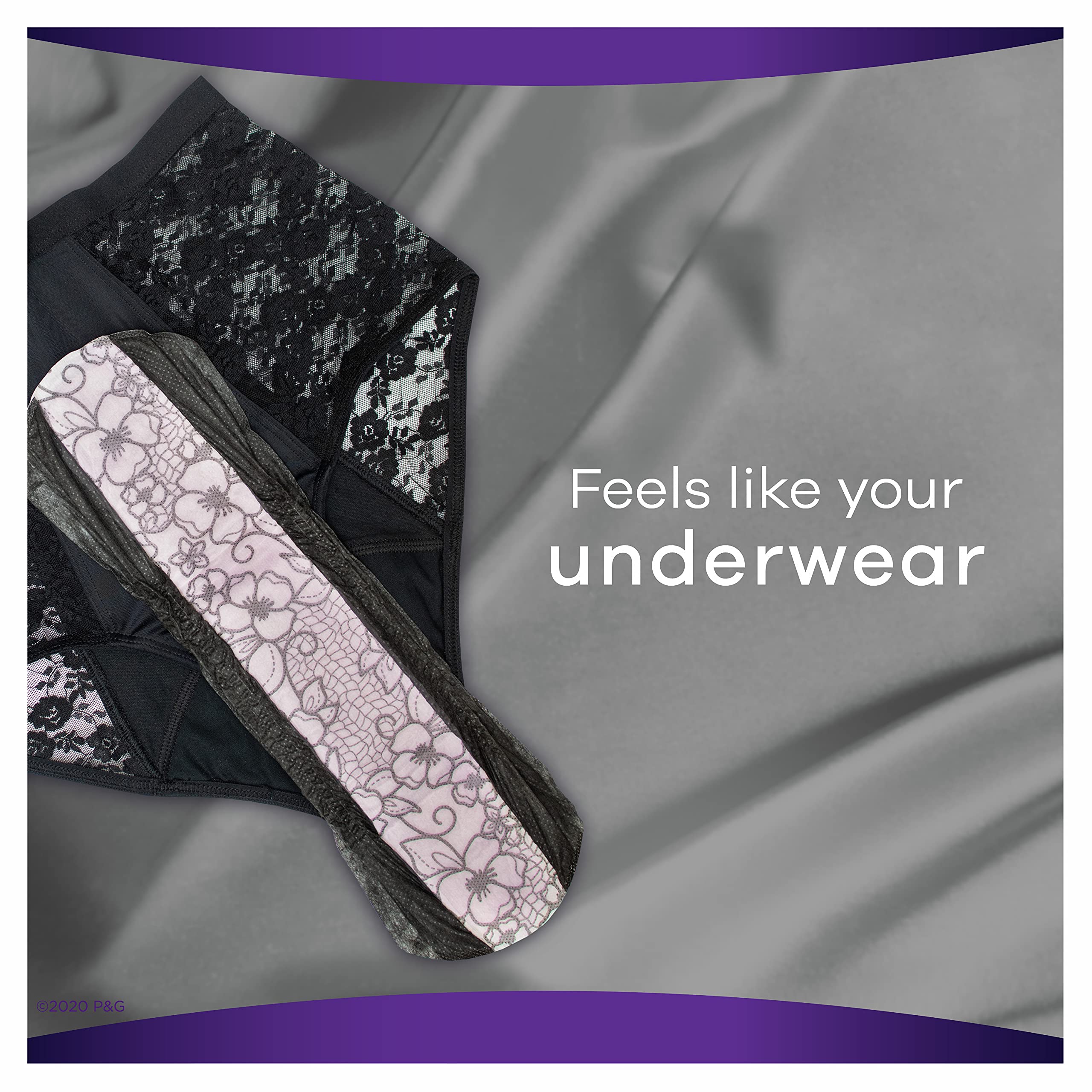 Always Discreet Boutique pads feature odorlock for discreet use.