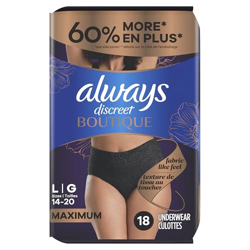 Always Discreet Boutique breathable, real-panty feel with reliable protection