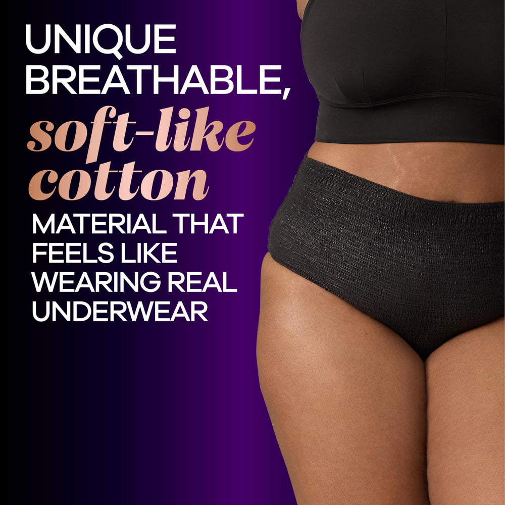 Always Discreet Boutique rosy design offers feminine look with comfortable fit
