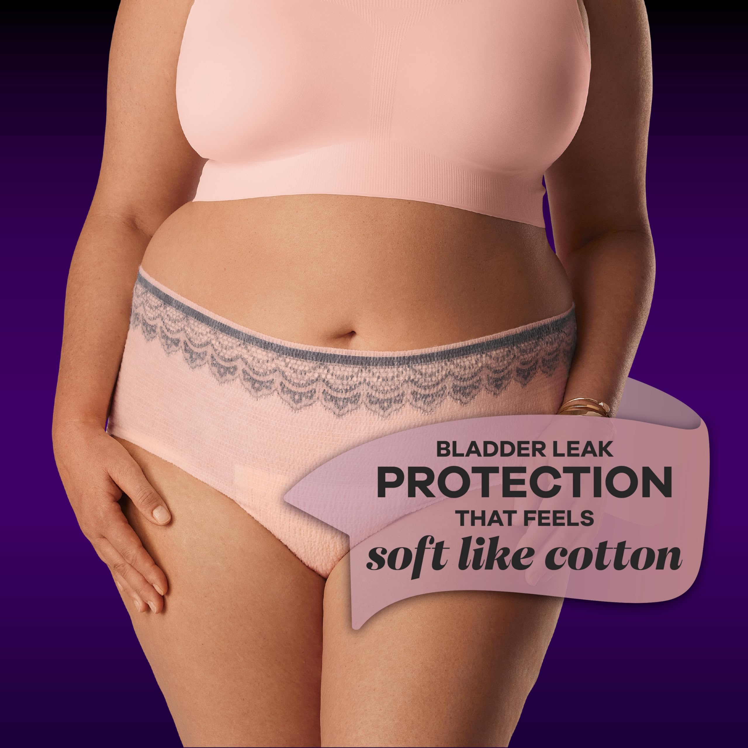 Always Discreet Boutique S/M to XL sizing supports diverse body shapes.