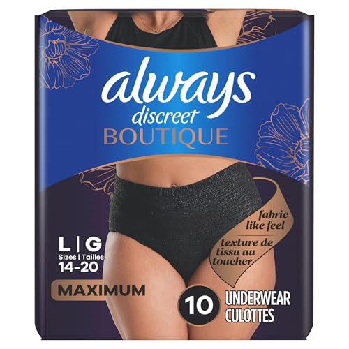 Always Discreet Boutique Underwear sleek design for everyday wear