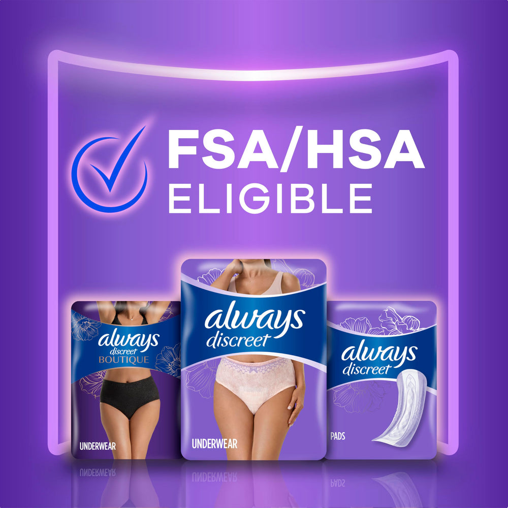 Always Discreet bulk packs ship discreetly to your home.