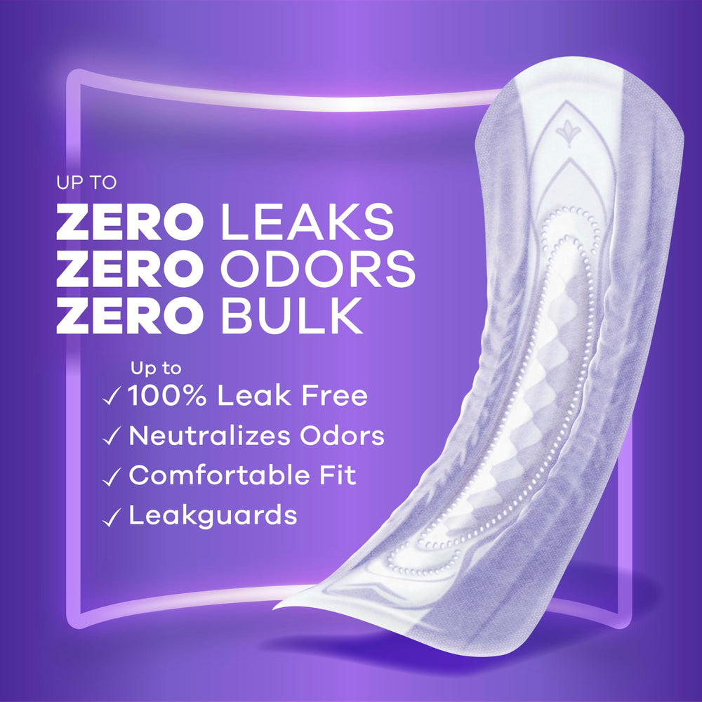 Always Discreet regular-length pack displayed for discreet, comfortable daily wear
