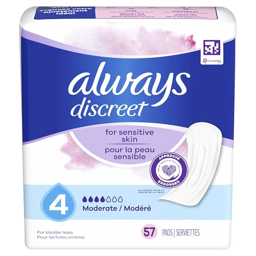 Always Discreet Sensitive Pads with my-fit guidance for the right size.