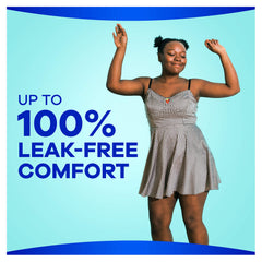Always Maxi curved design hugs your body for comfortable fit.