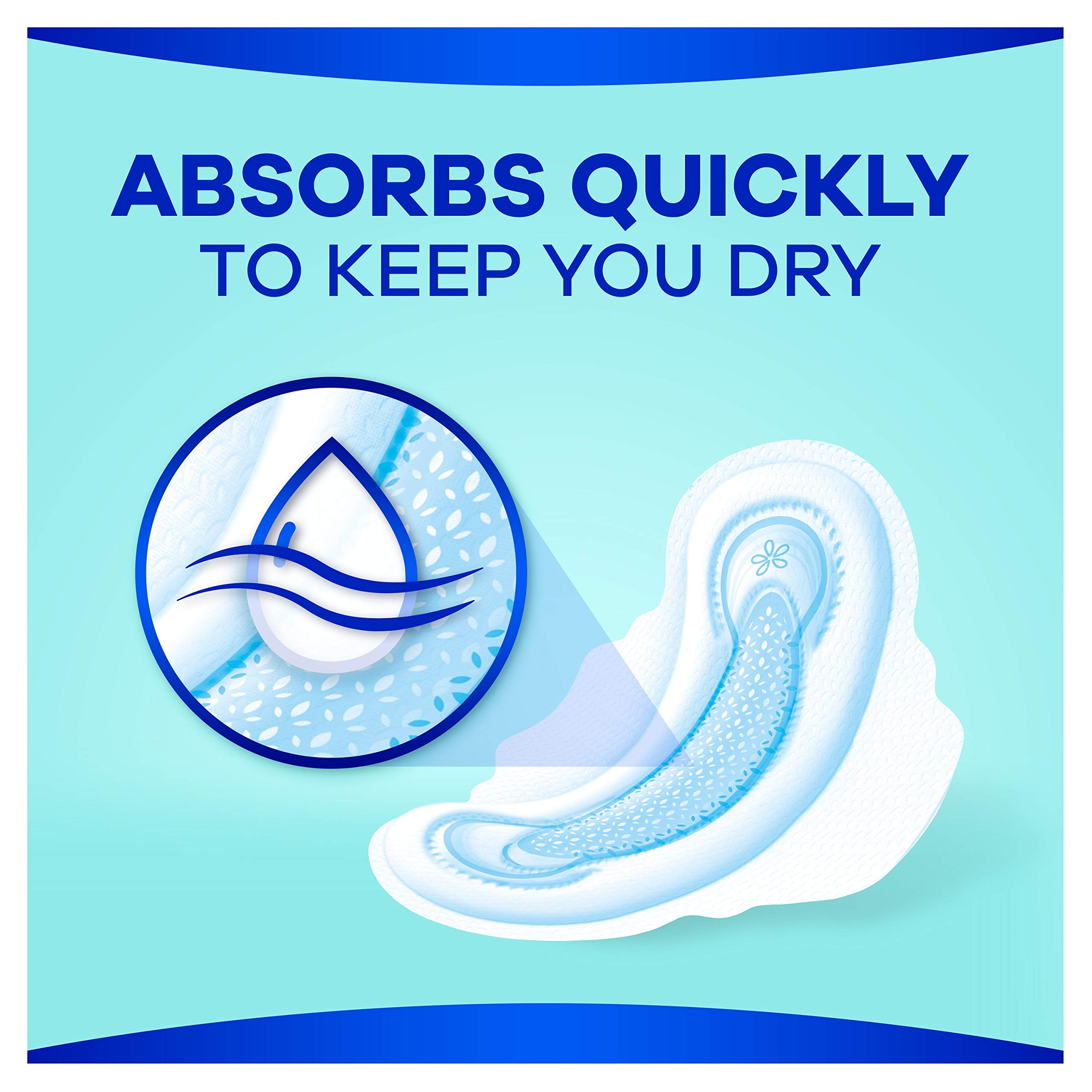 Always Maxi unscented pads ideal for sensitive skin.