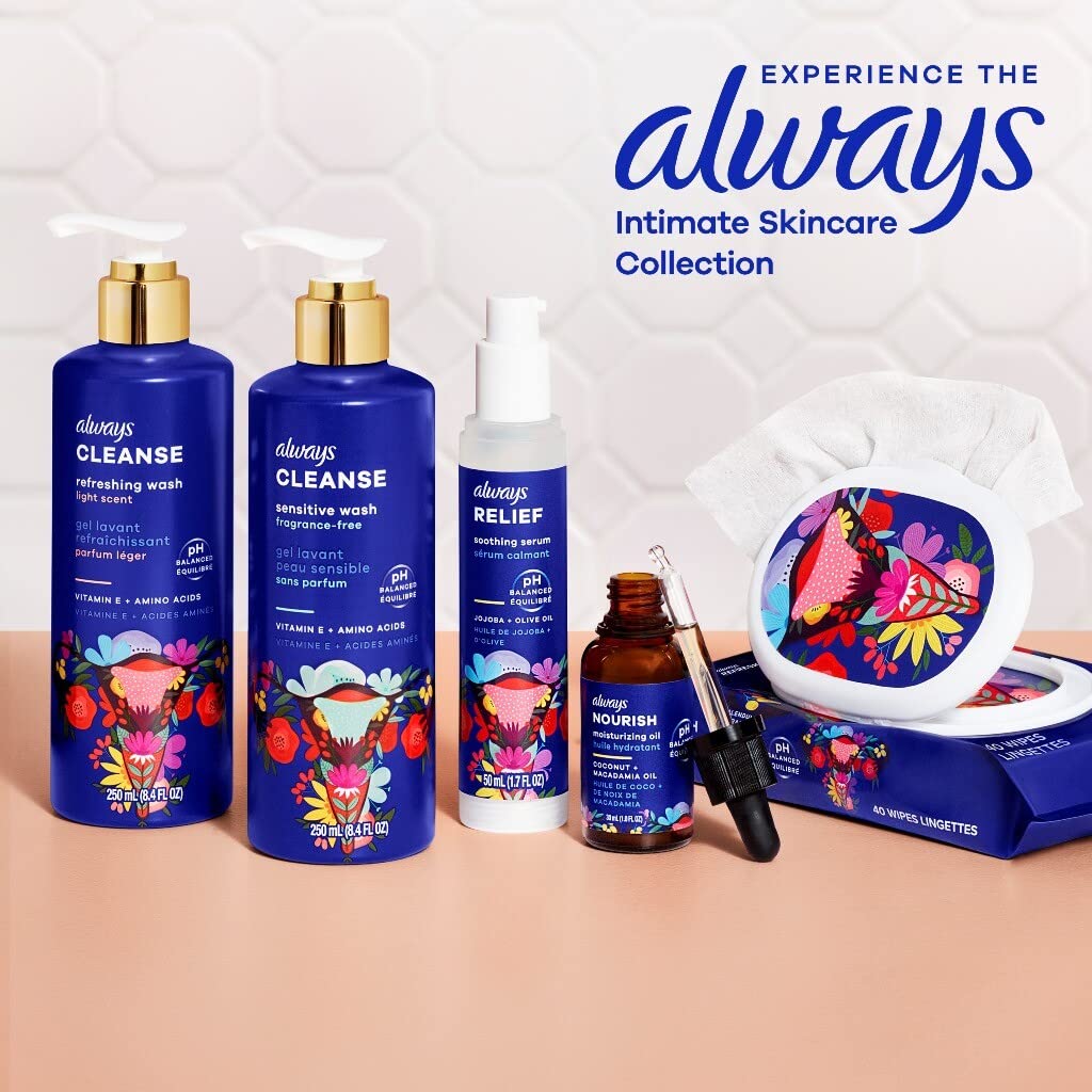 Always Nourish Moisturizing Oil finish won't stain clothes during daily wear