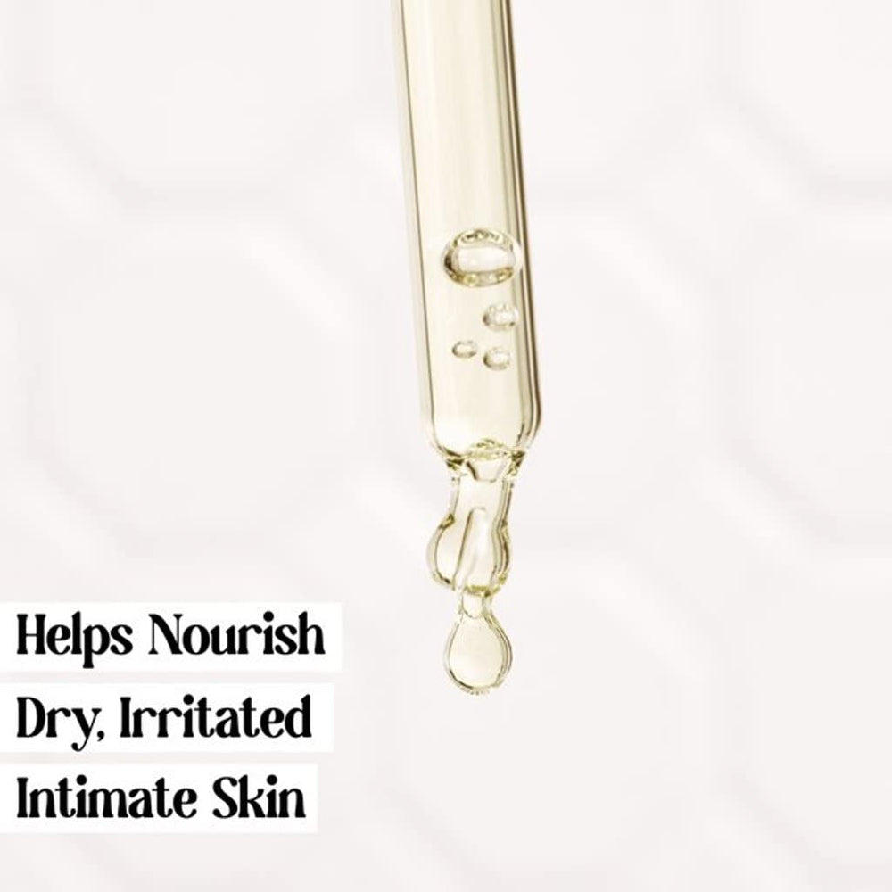 Always Nourish Moisturizing Oil being applied gently to intimate skin for lasting moisture