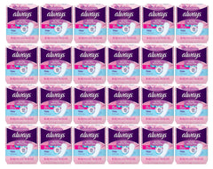 Always Thin Pantiliners scented pack outer view shows bulk case for convenient daily protection