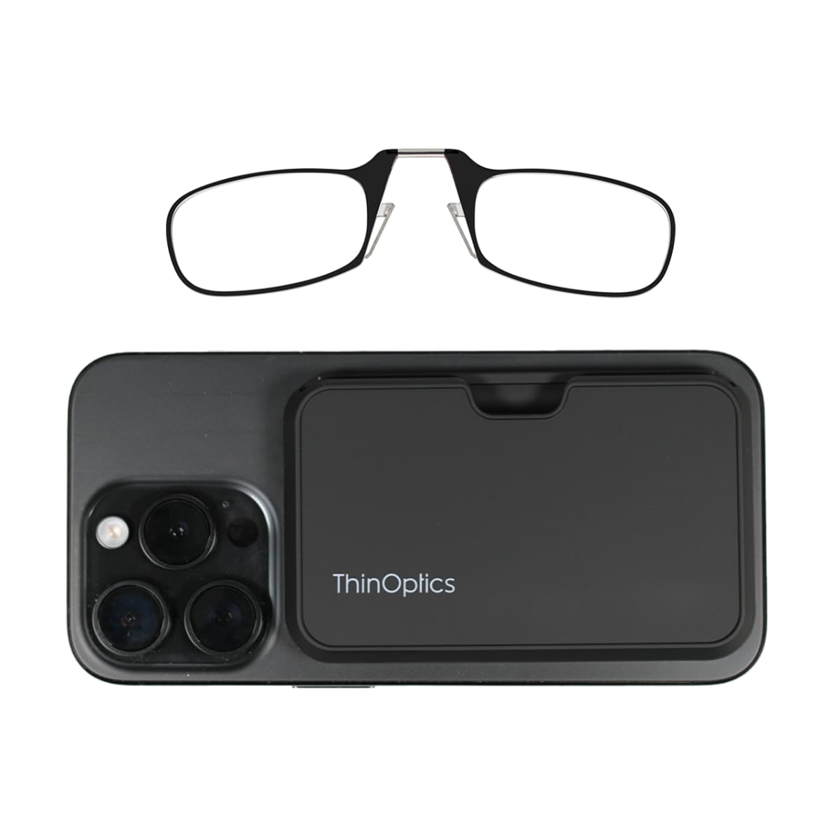 Always With You slim case attached reading glasses on phone for quick access