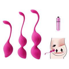 Ama Choice Kegel Tightener Balls, 3-piece set for progressive pelvic floor training.