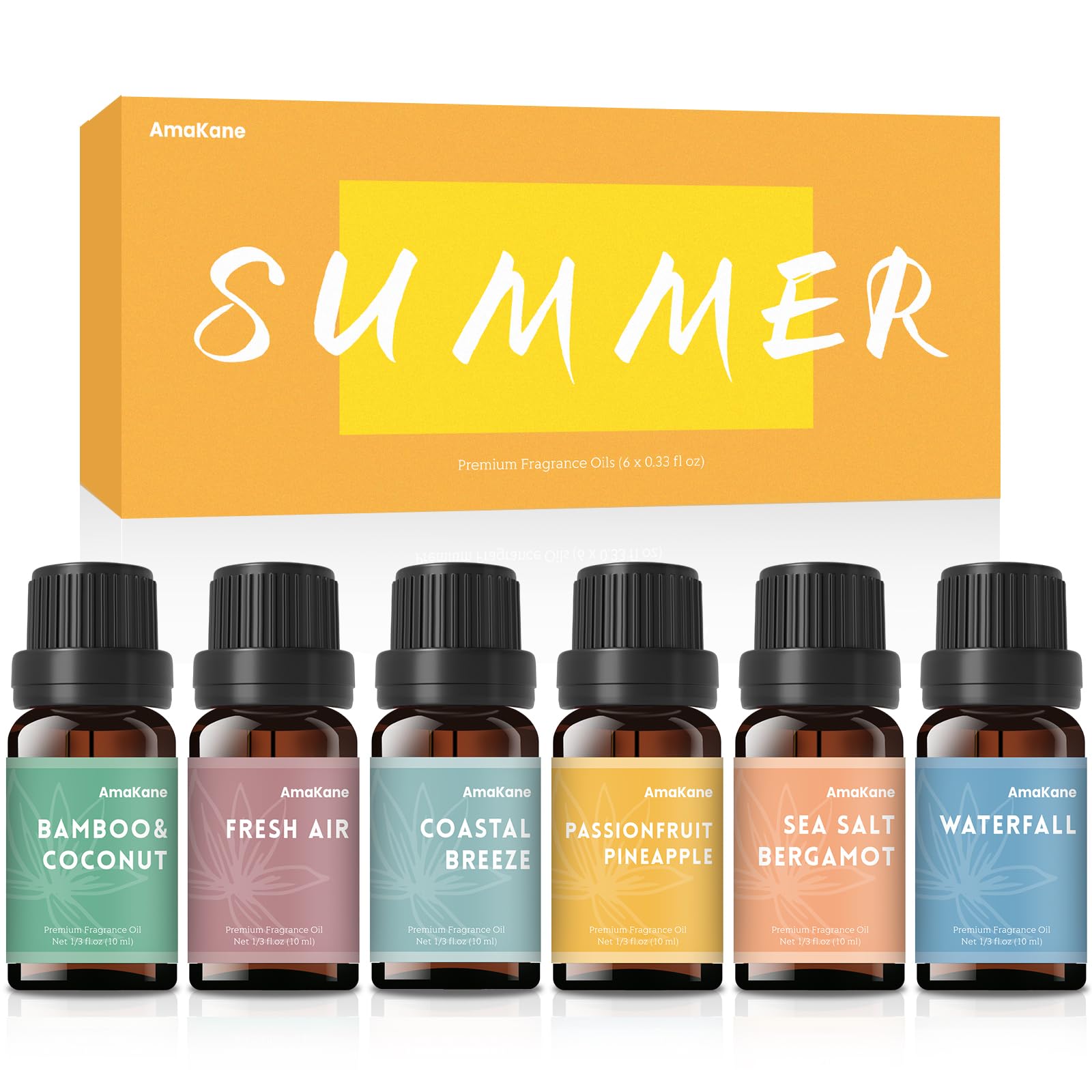 AmaKane Summer Passionfruit Pineapple bottle for diffuser use and uplifting ambiance