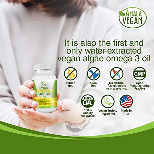 Amala Vegan Omega-3 two-month supply ensures ongoing daily intake.