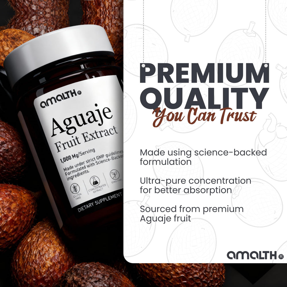 AMALTH Aguaje Curves capsules with clear label suggest a thoughtful formulation for women.