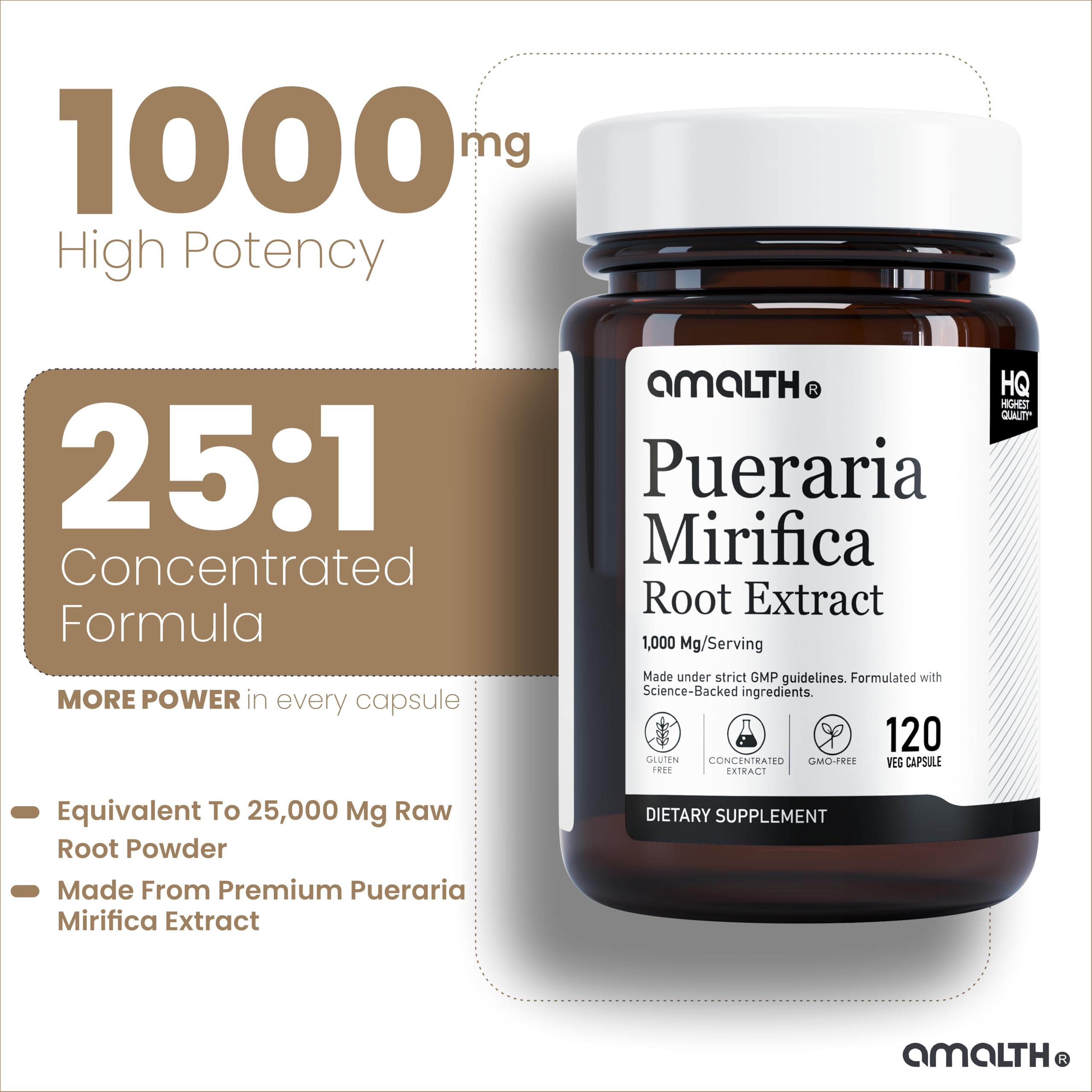 AMALTH 1000 mg capsules variety pack shown for consistent daily use.
