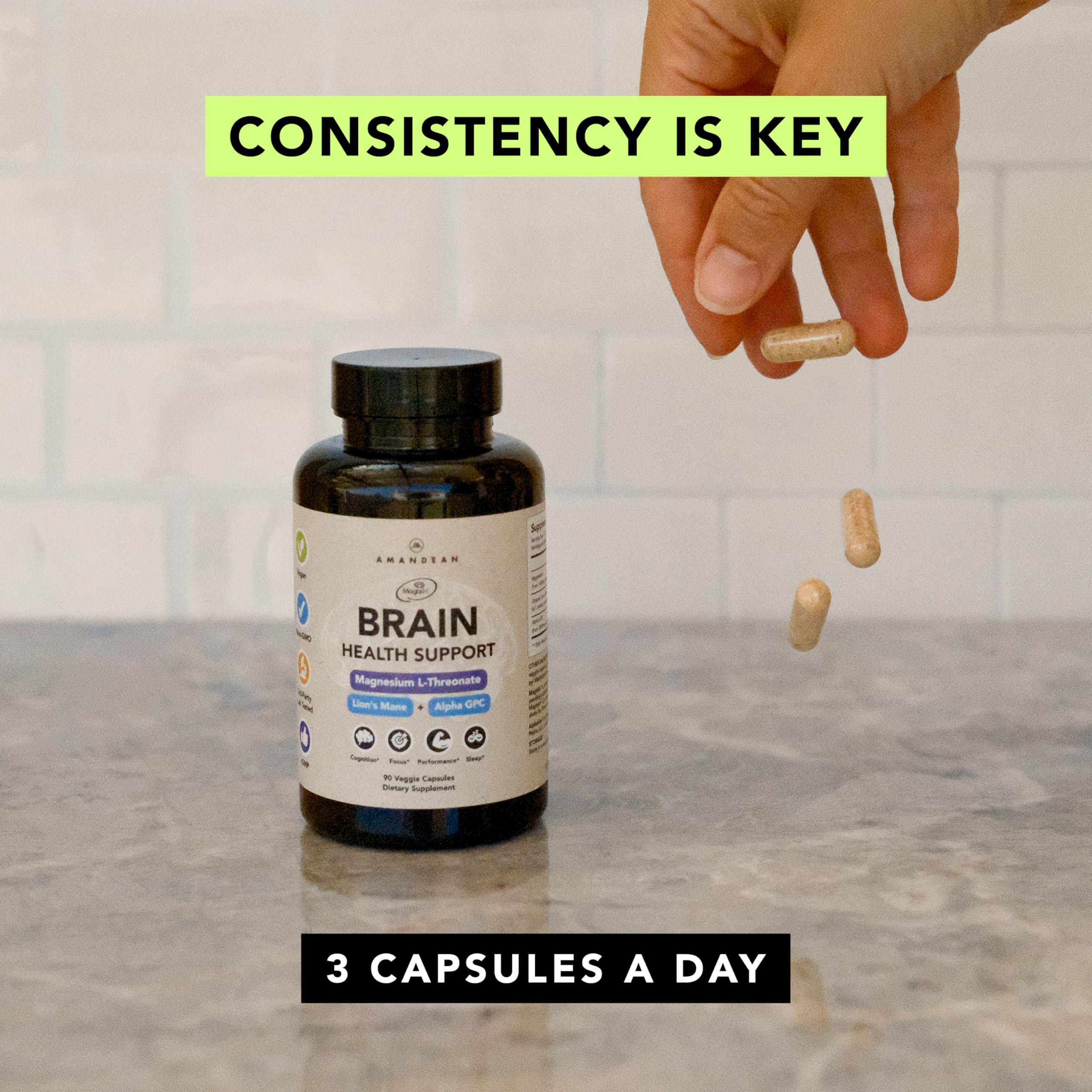AMANDEAN Alpha GPC dosage emphasizes quick cognitive shifts