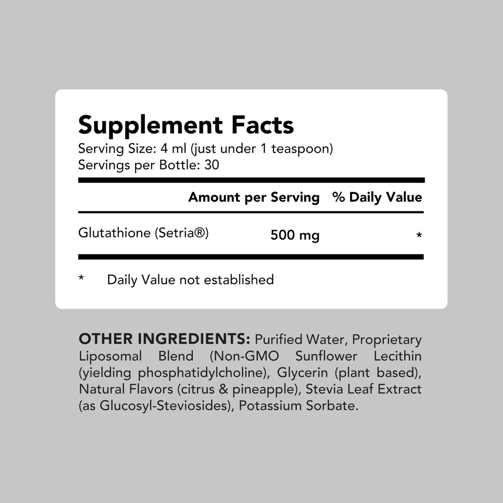 AMANDEAN bottle label close-up showcasing premium liposomal delivery.