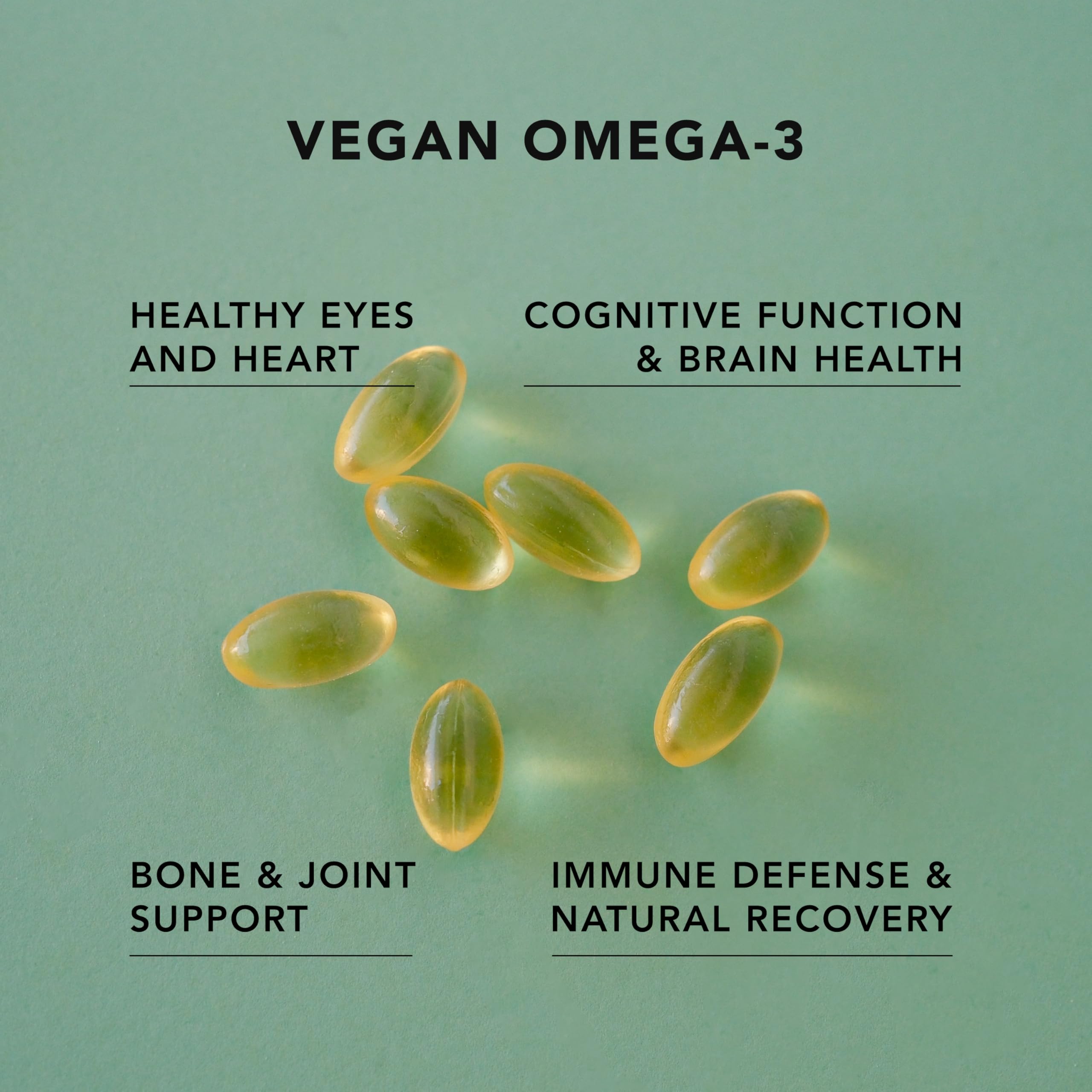 AMANDEAN carrageenan-free softgels packaging showcasing clean vegan formula.