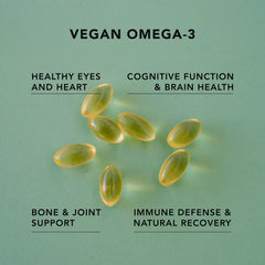 AMANDEAN carrageenan-free softgels packaging showcasing clean vegan formula.