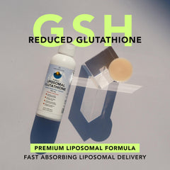 AMANDEAN Glutathione dropper ready for daily immune and brain health support.