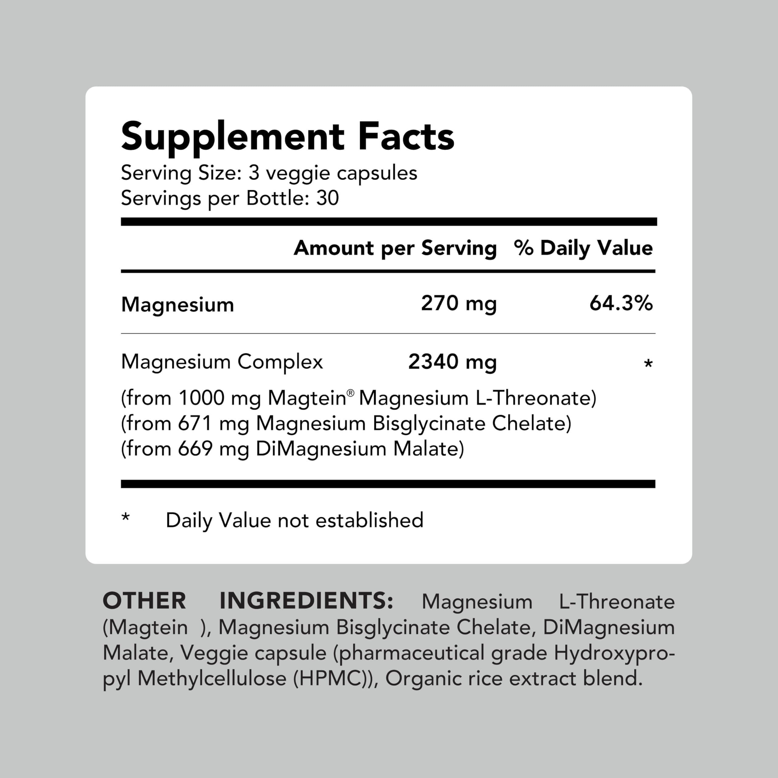 Dimagnesium-malate portion supporting energy and muscle recovery.