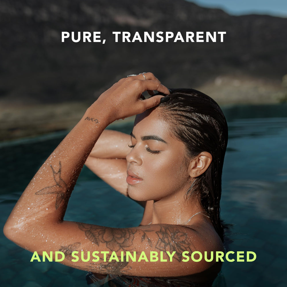 AMANDEAN sustainable packaging seal emphasizing plastic-neutral initiative.