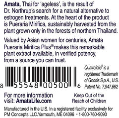 Amata Life capsules close-up highlighting Puresterol content for daily energy support.