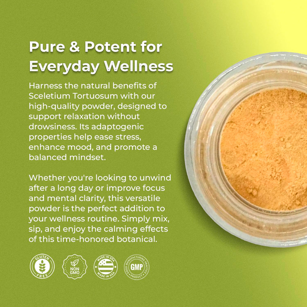 Amazing Botanicals kanna powder used sublingually for convenient use